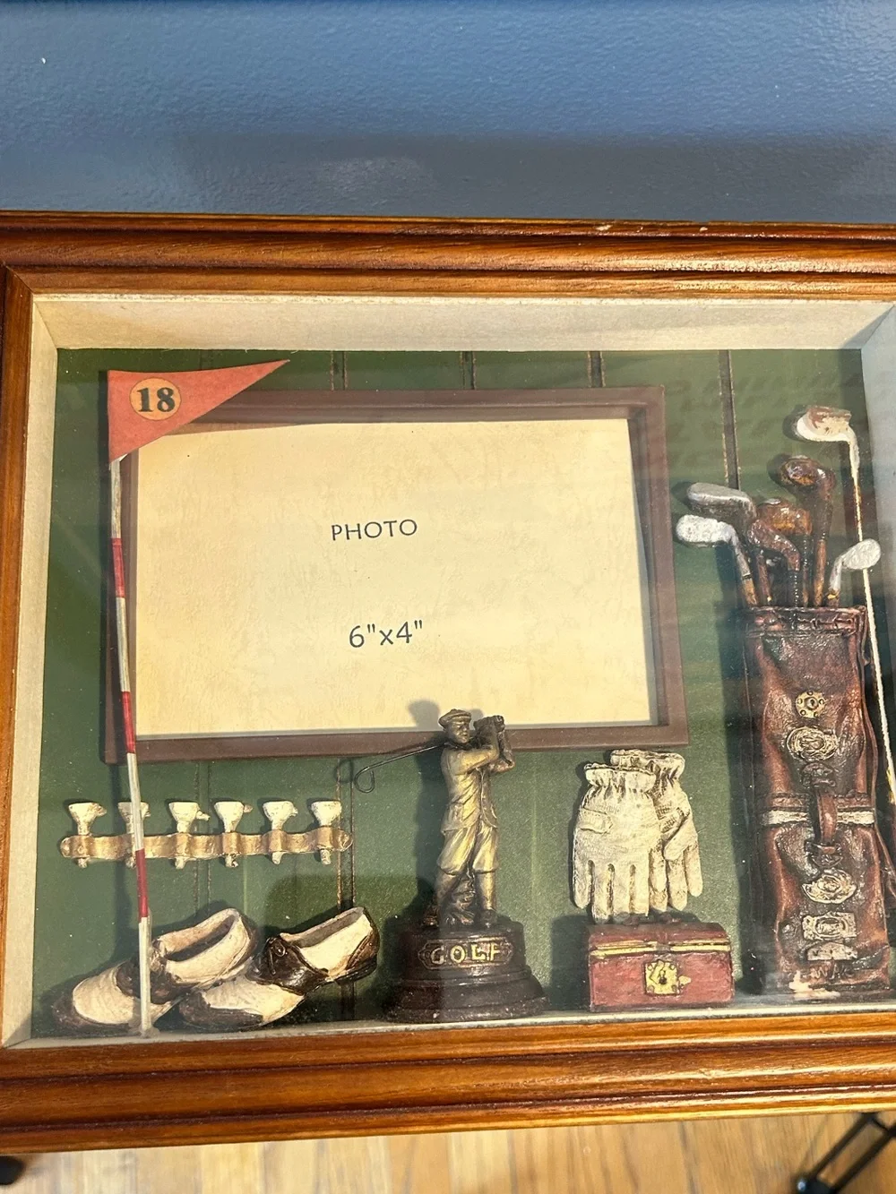 Classic Golf Shadow Box Picture Frame
